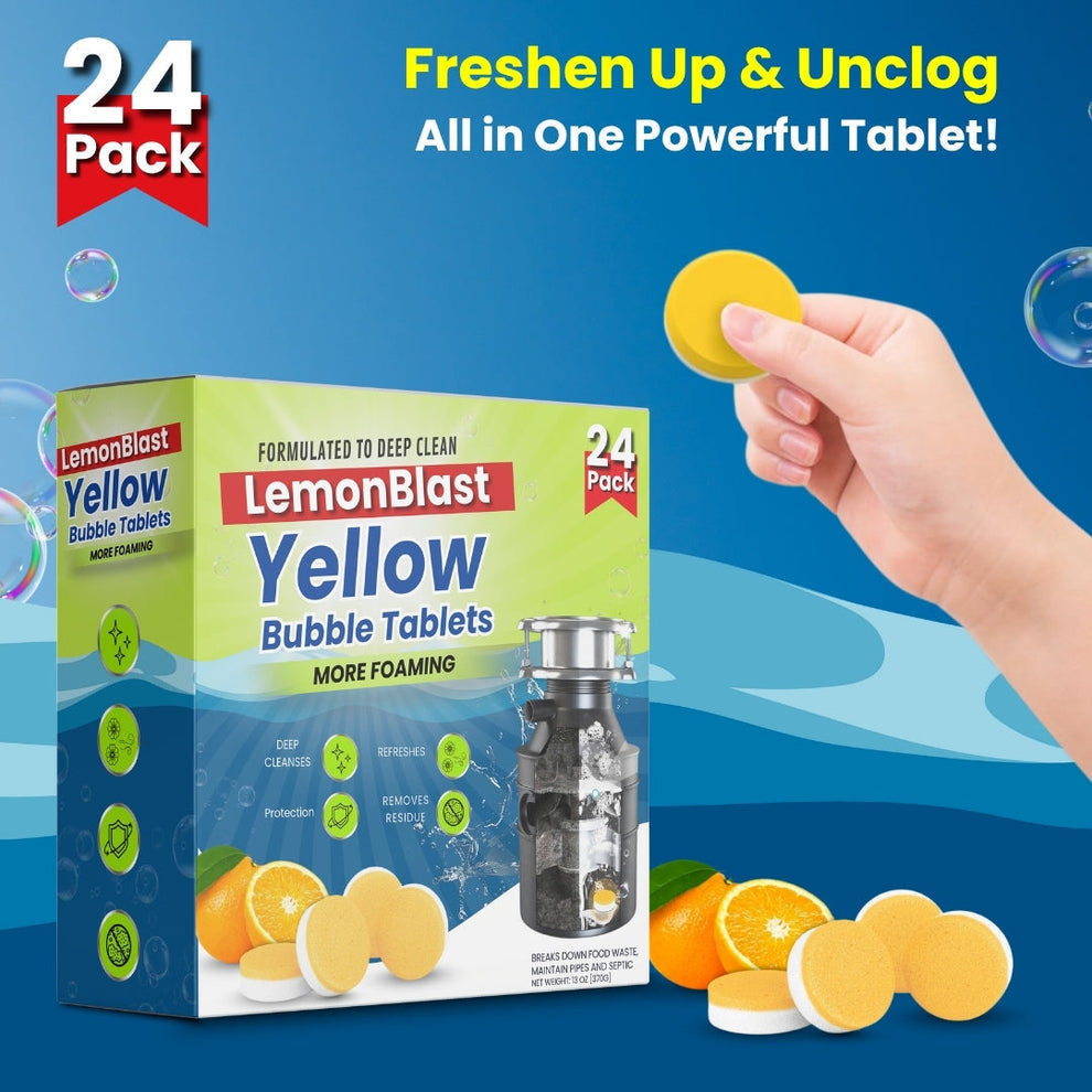 Lemon Blast Yellow Bubble Tablets | 🔥FLAT 50% OFF SAVING🔥