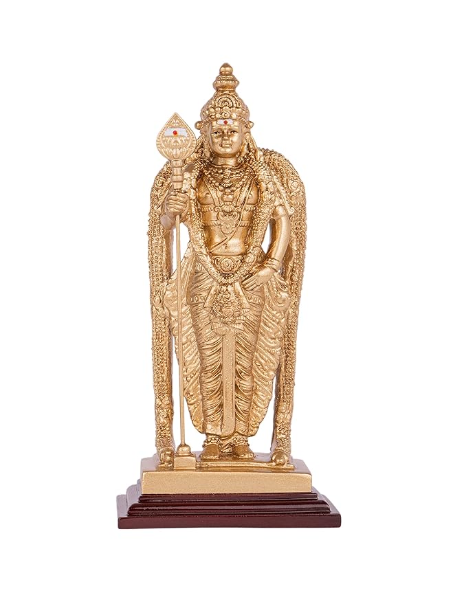 Antique Finish Murugan Idol for Home Temple & Decor