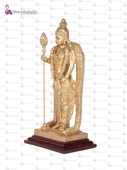 Antique Finish Murugan Idol for Home Temple & Decor