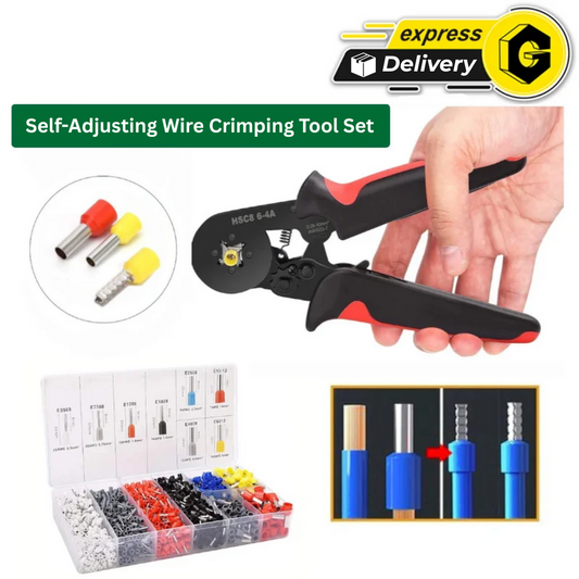 ✨Self Adjusting Wire Crimping Tool Set + Free Ferrule Terminals