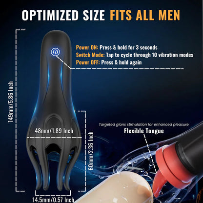 Powerful Vibration Modes Wave Theraphy Pro