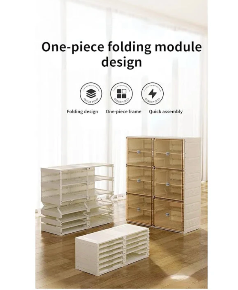 👟🔥Smart Foldable Shoe Rack Shelf - 8 Layer |🔥 (BUY 1 GET 1 FREE)🔥